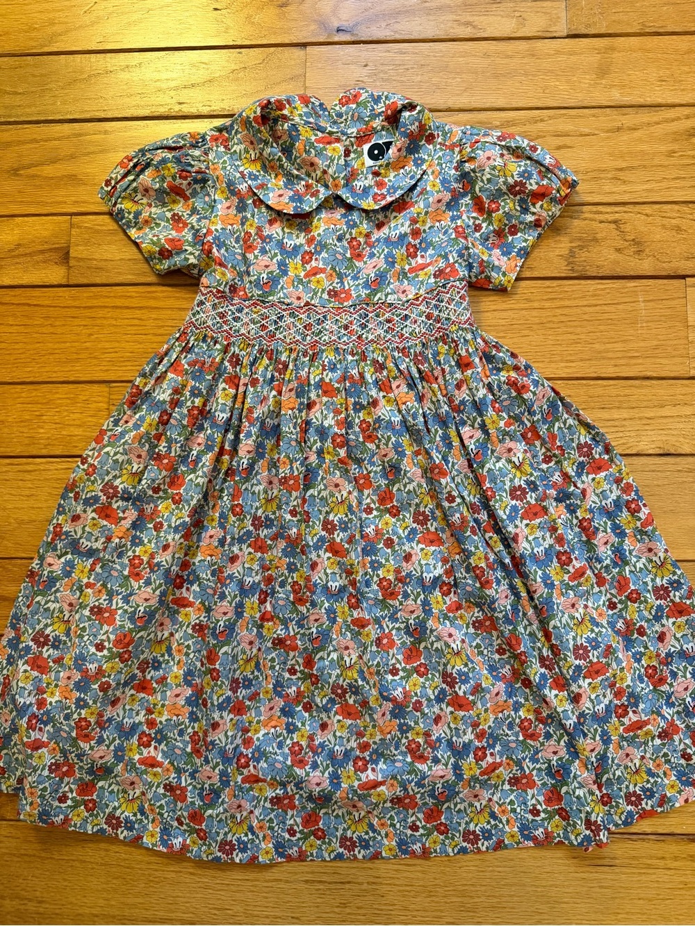 Question Everthing Liberty Smocked Dress, sz 6/7